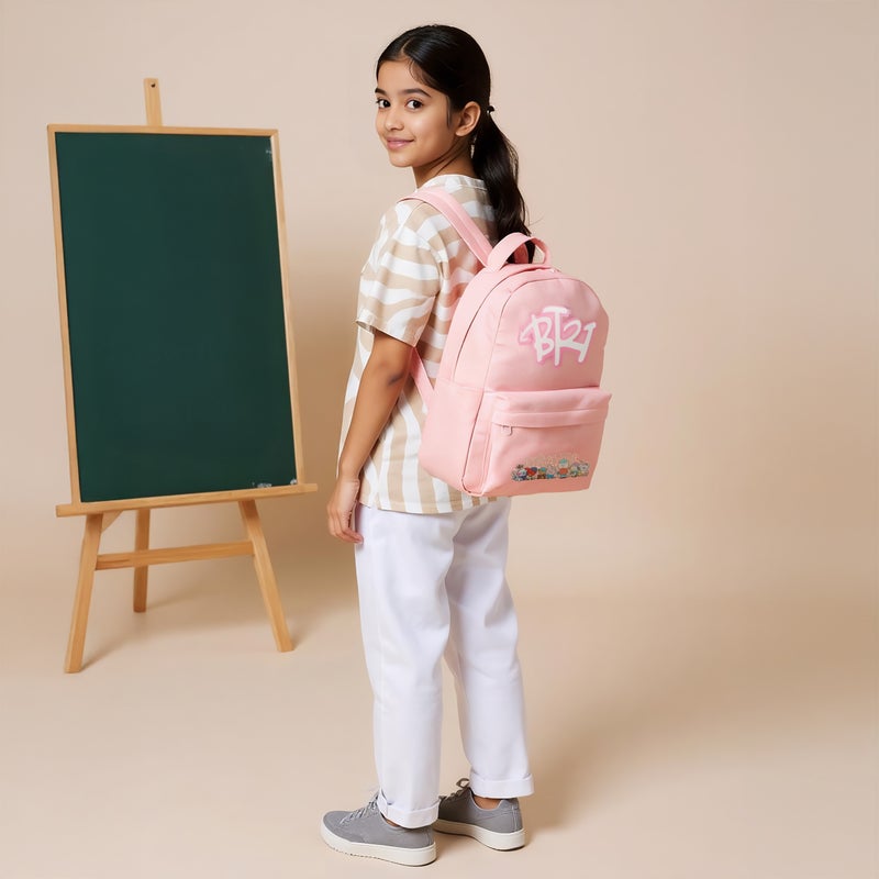 BT21 حقيبة ظهر وردية BT21 للأطفال - Image 2